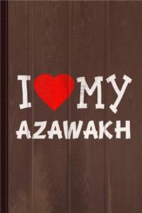 I Love My Azawakh Dog Breed Journal Notebook