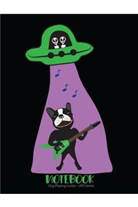 Notebook Dog Playing Guitar UFO Series