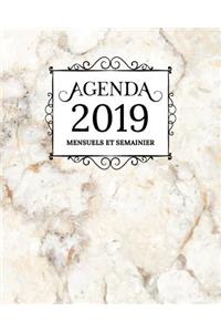 Agenda 2019 Mensuel Et Semainier