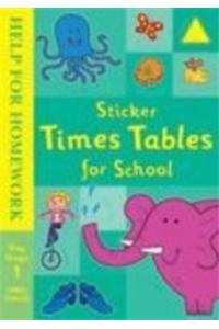 Sticker Times Tables for School