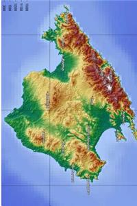 Topographic Map of Mallorca, Spain Journal