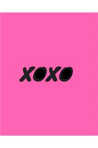 Xoxo: Valentine Day Gift Dot Grid Bullet Journal Notebook Size 8 by 10