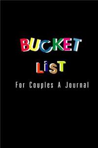 Bucket List for Couples A Journal