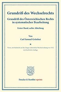 Grundriss Des Wechselrechts