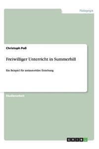 Freiwilliger Unterricht in Summerhill
