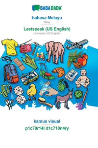 BABADADA, bahasa Melayu - Leetspeak (US English), kamus visual - p1c70r14l d1c710n4ry