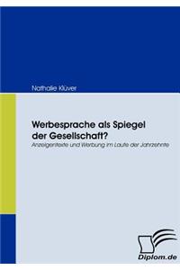 Werbesprache als Spiegel der Gesellschaft?
