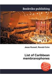 List of Caribbean Membranophones
