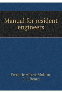 Manual for Resident Engineers