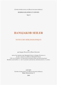 Hansjakob Seiler. Notice Bio-Bibliographique Suivie d'Un Entretien Entre Hansjakob Seiler Et Jacques Francois, Et de Deux Exposes de Synthese de Hansjakob Seiler Uber Das Verhaltnis Von Sprachuniversalienforschung Und Sprachtypologie