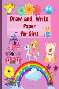 Draw and Write Paper for Girls