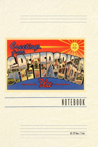 Vintage Lined Notebook Greetings from St. Petersburg, Florida