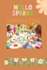 Hello Spring Coloring Book