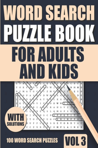 Word Search Puzzle Book for Adults and Kids