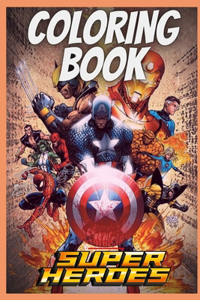 Super heroes coloring book