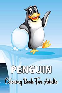 Penguin Coloring Book For Adults