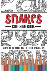 Snakes Coloring Book