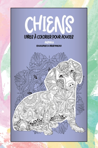 Livres à colorier pour adultes - Soulagement du stress Mandala - Animaux - Chiens