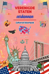 De Verenigde Staten verkennen - Cultureel kleurboek - Creatieve ontwerpen van Amerikaanse symbolen