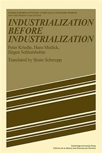 Industiarlization Before Industiarlization