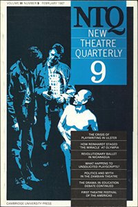 New Theatre Quarterly 9: Volume 3, Part 1