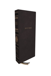 Kjv, Sovereign Collection Bible, Personal Size, Genuine Leather, Black, Thumb Indexed, Red Letter Edition, Comfort Print