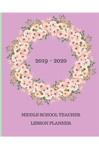 2019 - 2020 Middle School Teacher Lesson Planner