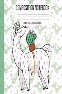 Composition Notebook Wide Ruled 100 Pages