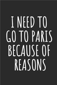 I Need To Go To Paris Because Of Reasons
