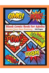 Blank Comic Book for Adults