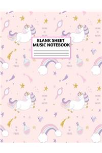 Blank Sheet Music Notebook