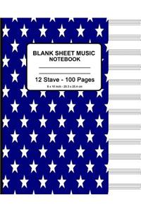 Blank Sheet Music Notebook