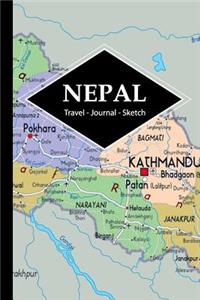 Nepal Travel Journal: Write and Sketch Your Nepal Travels, Adventures and Memories