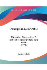 Description De L'Arabie