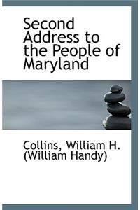 Second Address to the People of Maryland