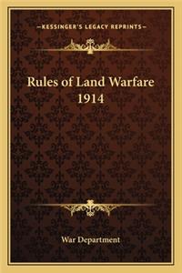 Rules of Land Warfare 1914