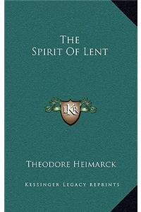 The Spirit of Lent