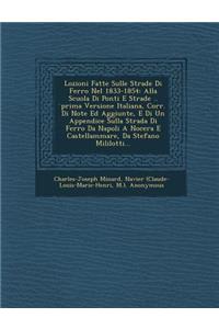 Lozioni Fatte Sulle Strade Di Ferro Nel 1833-1854