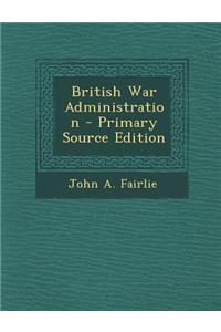 British War Administration