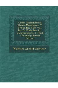 Codex Diplomaticus Rheno-Mosellanus