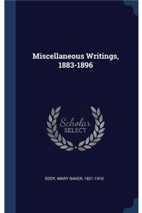 Miscellaneous Writings, 1883-1896