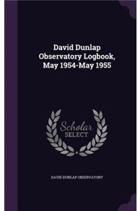 David Dunlap Observatory Logbook, May 1954-May 1955