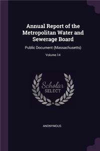 Annual Report of the Metropolitan Water and Sewerage Board