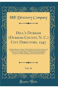 Hill's Durham (Durham County, N. C.) City Directory, 1947, Vol. 34