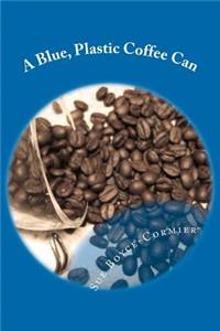 Blue, Plastic Coffee Can