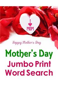 Mother's Day Jumbo Print Word Search