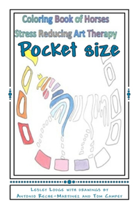 Coloring Book of Horses - pocket size