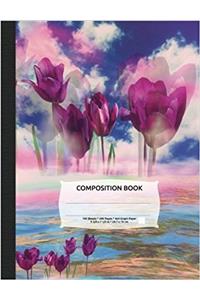 Floral Ocean Fantasy Composition Notebook
