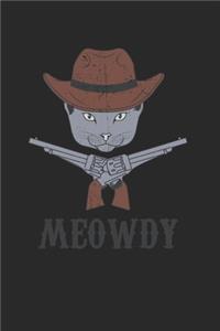 Meowdy Notebook - Texas Cat Journal Planner Owner