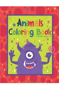 Animals colouring books